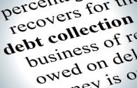 "debt collection" words bold on paper