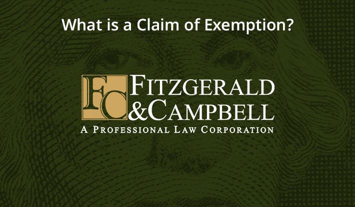 What is a Claim of Exemption? | Santa Ana Collection Lawsuit 